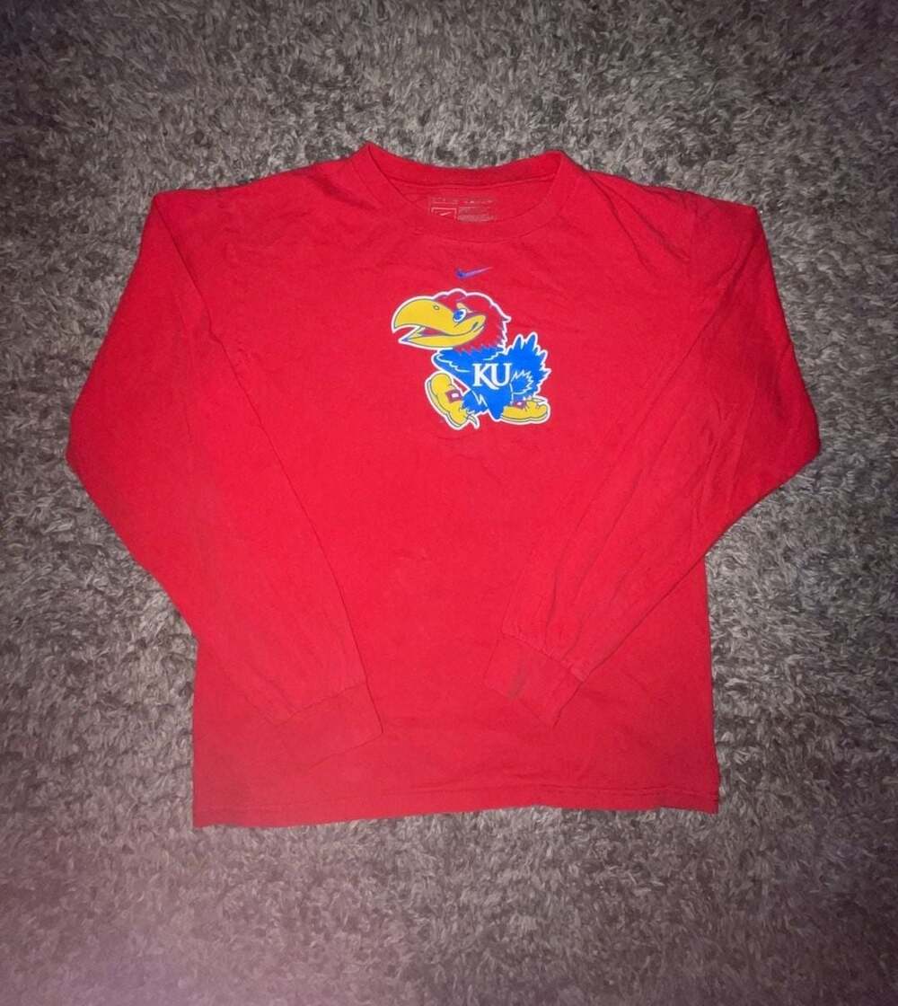 Nike Kansas Jayhawks Team Logo Long Sleeve T-Shirt